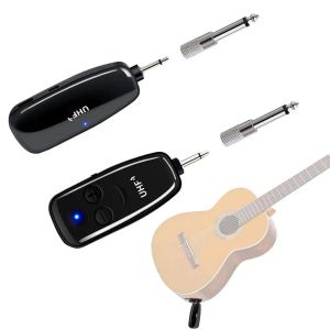 Mikrofonlar UHF Gitar Kablosuz Sistem Verici Alıcı Elektro Gitar Müzik Sesli BluetoothCompatible Ses Amplifikatör Aksesuarları