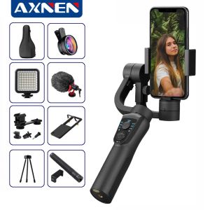 Glasögon Axnen S5B 3 Axis Handhållen Gimbal Stabilizer Mobiltelefon Video Record Smartphone Gimbal For Phone Action Camera vs H4