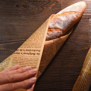 Ferramentas de cozimento de papel de papel manteiga Grade de gravação de gravação Pão de pão de sanduíche Bateria de embalagens Papel de óleo de biscoito de 5 metros de cozimento