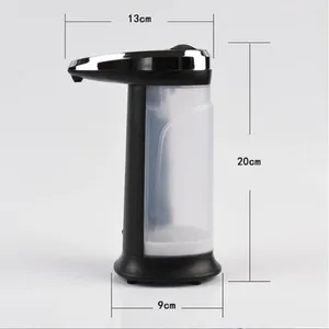Distributore di sapone liquido da 400 ml di rondella automatica rondella a mano durevole dispositivo di erogazione del disintatto per cucina