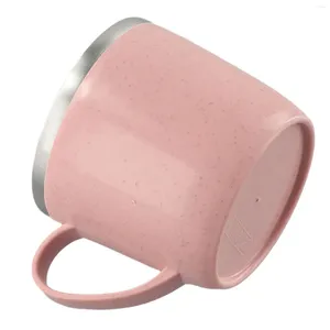 Mugs High Quality Stainless Steel Cup Coffee Wheat Anti-scalding Double-layer For Children Insulated