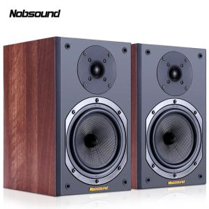 Stand Nobsound NS602 Wood 100W 1 Par 6,5 tum Bokhyllhögtalare 2.0 HIFI Column Sound Home Professional Högtalare