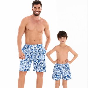 2024 Swimming Pants Parent Son Father Mens Large Size Plus Fat Beach