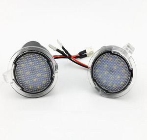 För Ford LED -sidspegel Puddle Light Lamp White 18LED för Explorer Mondeo Edge Taurusp F150 Pick Up Heritage 2PCSlot7964992