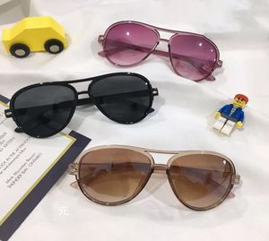 Fahsion Mirror Kids Sunglasses 어린이 gradient 다채로운 핑크 선 블록 UV400 소녀 소년 아기 태양 안경 3154290