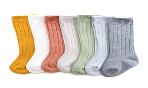 Baby Socks Newborn Stripe Plain Girls Boys Knee High Sock Toddler Solid color Sock For 03 Years Children 20220228 Q25437359