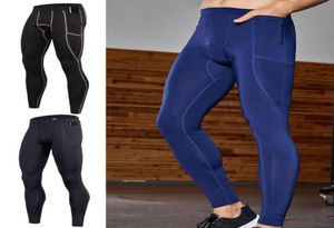 Women039SパンツCapris Solid Color Compression Men High Waist Gym Leggings Sports Quick Dry Mens Ounsers Pantalones