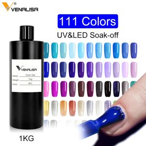 Гелевый дизайн ногтей в дизайне маникюр Venalisa 111 Colors 1000 мл впитывает эмалевой гельский польский ультрафиолетовый гель лак лак лак лак