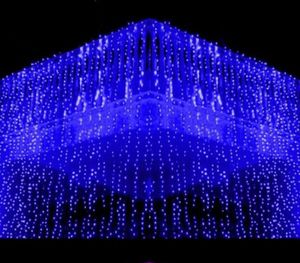 10x15m metro Weding 488lled Curtain Lights Holiday LEDS Festa de decoração de jardim de Natal Flash Fairy Curtain String Light 9506696