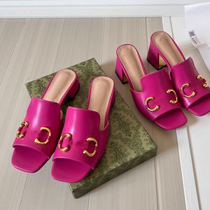 New Slippers Designer Women High Heel Sandal Platform Slipper Mule Sexy Summer Heightening Heel Thick Slippers Slides Flip Flops Womens Beach Outdoor Sandals