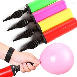 Украшение вечеринки 1pc Balloon Pump Portable Pultature Rand Hand Push Air Pumps для свадебных воздушных шаров для воздушных шаров принадлежности