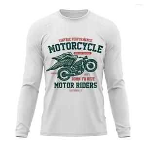 Herrtröjor vintage för män långärmad hoodie 3D retro motorcykel överdimensionerade pullover kläder cyklist racing tröja motoriska male toppar