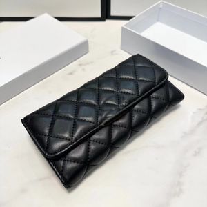 wallet women designers Luxury purse cluth top quality Wallets classic Diamond Lattice passport card holder cheque book Genuine Leather Holders