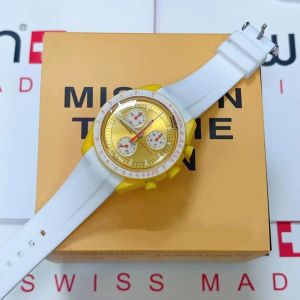 Planeta biocerâmico Lua Mens relógios de função completa Quarz Chronograph Watch Mission to Mercury 42mm Silica Gel Luxury Watch Edition Limited Master Wristwatches OM3