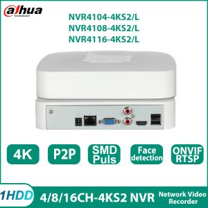 Recorder Dahua NVR410444ks2/L nvr41084ks2/l nvr41164ks2/l 4k nvr 4/8/16 Каналы Smart H.265+ 1HDD сетевой видеорецепт OnVif CCTV