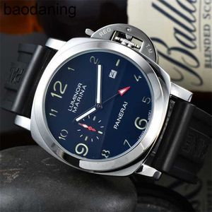 Men's Panerass Watch Designer Fashion for Mens Mechanical Famous Men Fat Sea Leather Italy Sport Wristwatch Style