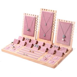 Schmuck Display -Tablett Ringe Ohrringe Halsketten Armbänder Anhänger Requisiten Schmuck Display Tablett240327