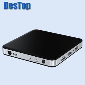 ボックス5PCS Whole Sale TVIP V.605 4K Ultra Set Top Box LinuxとAndroid TV Box