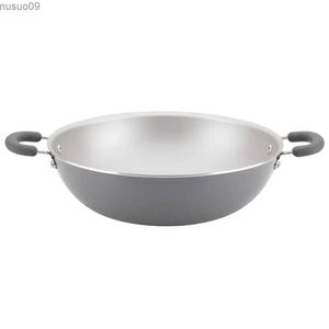 Pans, создающие вкусные 14,25-дюймовые алюминиевые открытия Wok Greyl2403