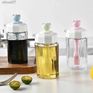 Other Kitchen Dining Bar 2-in-1 oil dispenser bottle with brush liquid condiment bottle container olive oil spray barbecue cooking kitchen baking gadgets yq2400408