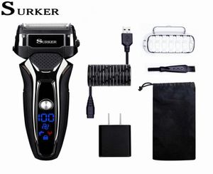 SURKER RSCX9008 Raffitto elettrico per uomini Waterproof Razor USB USB Macchina a rasatura ricaricabile rapida Rasoio Elettrico8127057