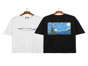 2121メンズTシャツヒップホップオレンジパープルビッグVプリンティング半袖スタイリストの友達さまざまなスタイルとカラー