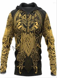 Men039s Hoodies Theraven Yellowofodin Tattoo Men men harajuku Hoodie