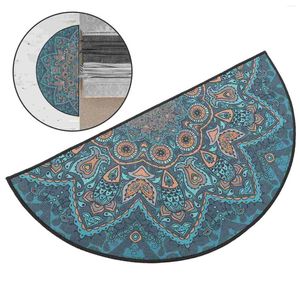 Bath Mats Bohemian golvmatta mandala matta dörrmatta halvrundan boho area mattor badrum absorberande matta funky