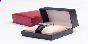 Модные часы коробка Faux Leather Watch Box с подушкой пакет корпус для хранения ювелирных изделий.