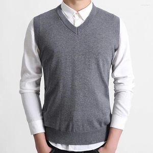 Men's Vests Autumn Sweater Slim Anti-shrink Warm Pullover Knitted Spring Men For Home