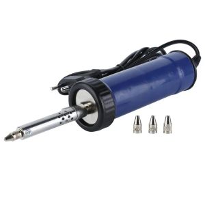 Collars Desoldering Suction Pump Sucker Electric Soldering Iron Pen Tin Desoldering with 3 Nozzle Welding Tool Eu Plug 30w 220v