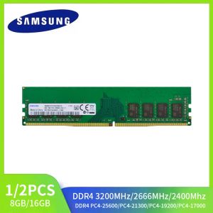 RAMS Samsung DDR4 RAM 8GB 3200MHz 16GB 2666MHz 2400MHz 4GB 2133MHz PC4 DIMM para memória de mesa 288pin 4g 8g 16g RAM DDR4