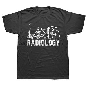 Erkek Tişörtleri Komik Aşk Radyoloji Teknolojisi X-Ray T-Shirt Grafik Pamuk Sokak Giyin