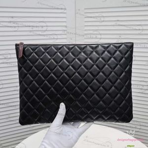 Women's Clutch Bags Caviar Large Capacity Women's Envelope Bag Genuine Leather Temperament Black Banquet Luxury Handbags Clip Bag Diamond Clutch Bags