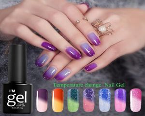 Gel Lacquer Lucky Nail Art Temperature Gel Nail Polish Long Lasting Soak Off Chamelon Polish Nails Gel Uv Colors2165850