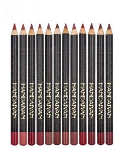 HANDAIYAN MATT LIPSTICK LIP LINER PEN SET 12 Color Lips Makeup Kit Non Stick Cup Lätt att bära naturlig penna5675530