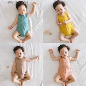 Rompers 2024 Novos crianças bebês bebês bebês meninas com mangas modais de mangas com mangas de seda de gelo de seda de seda de seda