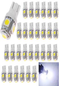 T10 di bianco super luminoso T10 194 168 2825 W5W 5050 5SMD LED LED CARB AUTO INTERNI DOME TRUNK CHRUNK CONTENUTO LONDA PLATREGLITTO 12V 6000K9185159