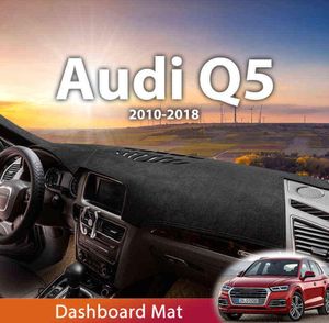 ل Q5 8R 2010-2018 Automobile Dash Mat Dashboard Pad Pad Carpet Anti-AV مضادة للانزلاق CORPOBORK CORPETS CARPETS 2011 2012 H2204252400244