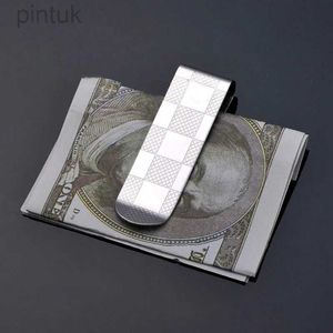 Money Clips Custom Lettering High Quality Stainless Steel Metal Money Clip for Men Women Fashion Coin Dollar Cash Clamp Holder 40-008 240408