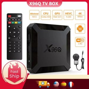 Box x96Q TV Box Android 10 2.4G WiFi Smart TV Box Allwinner H313 Quad 2GB 16GB 4K Google Play YouTube Media Player