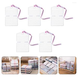 Çamaşır çantaları 5pcs giysi klasör tahtası süveter için istifleme tişört pantolon havlu ()