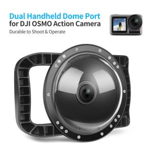 Tillbehör 1.97''tome Port 45m vattentät fodral Dykningsmask för DJI Osmo Action Camera Dome Cover Lens Accessories