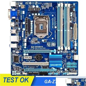 Материнские платы GA-Z77M-D3H Оригинальная материнская плата USB3.0 SATA III LGA1155 DDR3 для Intel Z77 Z77M Desktop Mainboard HasoTherbards Dro DHC8Z