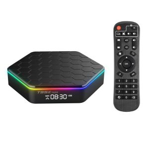 Kutu Android 12 Akıllı TV Kutusu 4K Medya Oyuncusu 6K Çıkarma H.265 VP9 Çift Bant WiFi6 BT5.0 Uzaktan Kumanda TV Kutusu ile Dijital Ekran