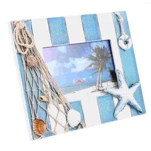 フレーム地中海POフレーム画像航海スタイルオーシャンデスクトップ木製ホルダー飾り
