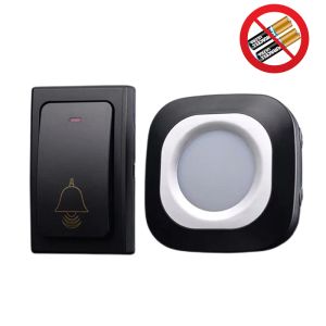 Doorbell Selfpowered Outdoor Wireless Doorbell Push Button No Batery krävs 36 Songs Ring Door Bell House Chimes Mottagare