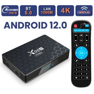 Box 2022 Nowy Android 12 TV Box Allwinner H618 WiFi 6 BT5.0+ OTA LAN1000M USB 2.0*3 4K 3D Media Player Set Top Box