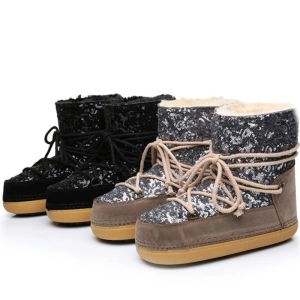 Stivali stivali da neve per bambini stivali invernali boots ragazze stivali di cotone non slip folti