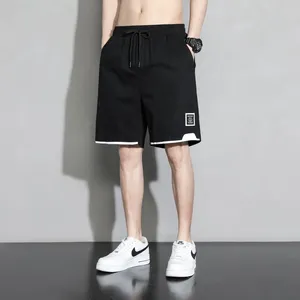 Shorts maschile 2024 Pure Cotton Oversized for Boys Summer Sports Sports Casual Casual Versatile Trendy Capris